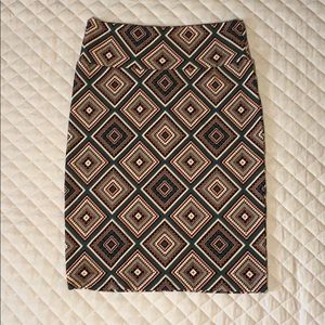 LulaRoe Cassie Vintage print Skirt